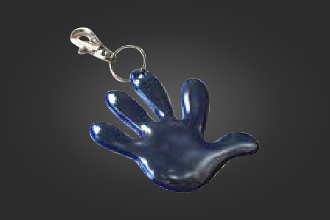 Käden muotoinen pehmoheijastin