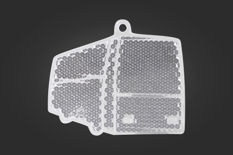 Kirkas bussin muotoinen prismaheijastin