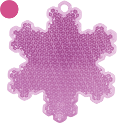 Pinkki lumihiutale heijastin