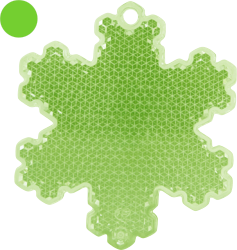 Vihreä lumihiutale heijastin