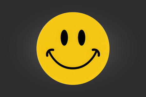 Keltainen hymyilevä hymiö