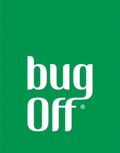 Vihreä Bug Off -logo