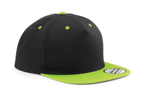 Musta-turkoosi lippis suoralla lipalla