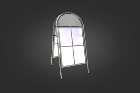 Harmaa kaarimallinen katuteline