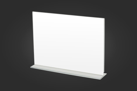 Valkotaulupintainen A4 kokoinen T-teline