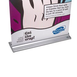 Professional 850 Roll up -teline avattuna