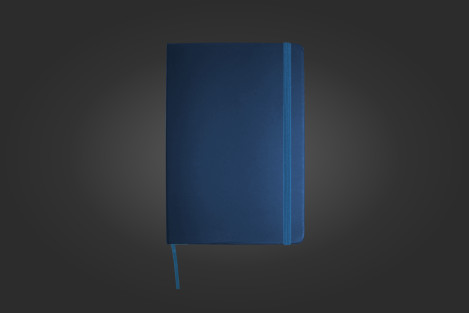 Tummansininen mattapintainen muistikirja